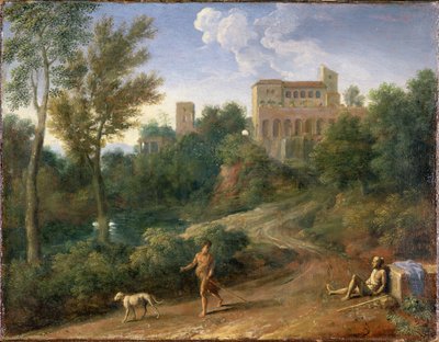 Klassische Landschaft mit Figuren, ca. 1672-5 von Gaspard Poussin Dughet